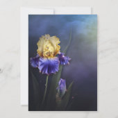 Ultra Violet Iris Faire-part de mariage (Dos)