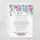 Ultra Violet kleurcombinatie bloemige verkleinde g Aankondiging (Voorkant)