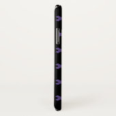 Ultra violet kruisstift op zwart Case-Mate iPhone case (Achterkant / rechts)