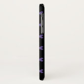 Ultra violet kruisstift op zwart Case-Mate iPhone case (Achterkant/links)