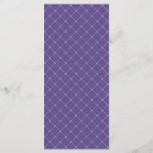 Ultra Violet Lavande gris Aquarelle Floral Menu (Dos)