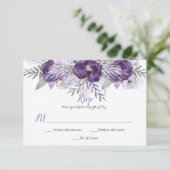 Ultra violet Lavender gris Roses RSVP (Debout devant)