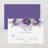 Ultra violet Lavender gris Roses RSVP (Devant / Derrière)
