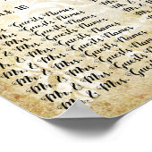 Ultra Violet Medieval Renaissance Seating Chart Poster (Hoek)