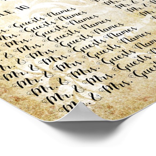 Ultra Violet Medieval Renaissance Seating Chart Poster (Hoek)