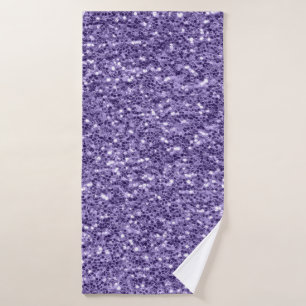 Ultra violet paars glitter sparkers badhanddoek