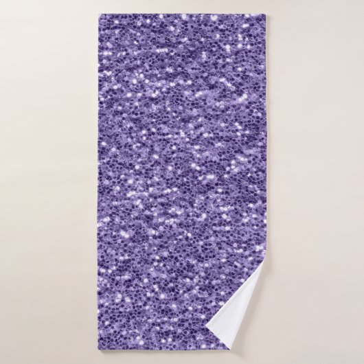 Ultra violet paars glitter sparkers badhanddoek (Badhanddoek)