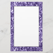 Ultra violet paars glitter sparkers briefpapier (Voorkant)