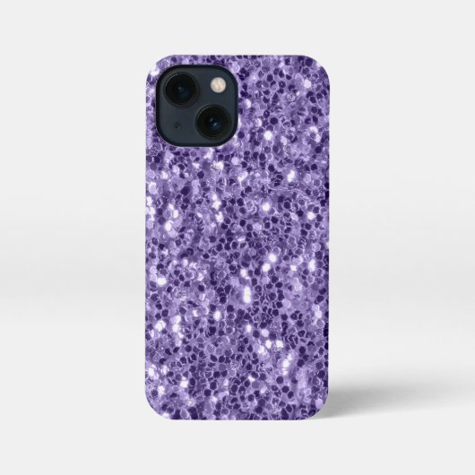 Ultra violet paars glitter sparkers iPhone hoesje (Achterkant)