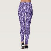 Ultra violet paars glitter sparkers leggings (Achterkant)