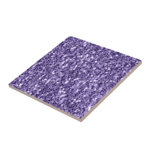Ultra violet paars glitter sparkers tegeltje (Zijkant)