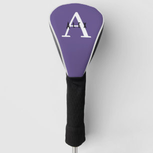 Ultra Violet Paars modern, aangepast monogram Golfheadcover
