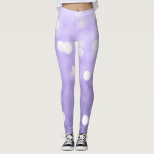 Ultra violet paars sparkly bokeh Abstract Leggings