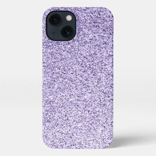 Ultra violet paarse glitter sparkles iPhone hoesje (Achterkant)