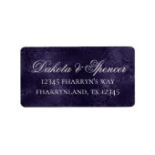 Ultra Violet Paarse Moderne Minimale Waterverf Etiket (Voorkant)