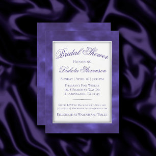 Ultra Violet Paarse Moderne Minimale Waterverf Kaart