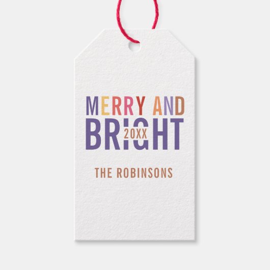 Ultra Violet Palette Kerstmis Cadeaulabel (Voorkant)