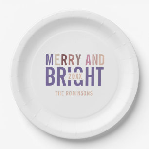 Ultra Violet Palette Kerstmis Papieren Bordje