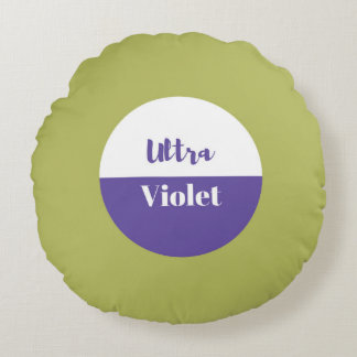 Ultra violet pantone 2018-ontwerp rond kussen