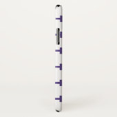 Ultra violet polka kruist wit Case-Mate iPhone case (Achterkant / rechts)