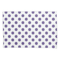 Ultra-violet polka-punten op wit