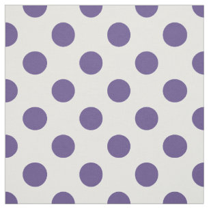 Ultra-violet polka-punten op wit stof