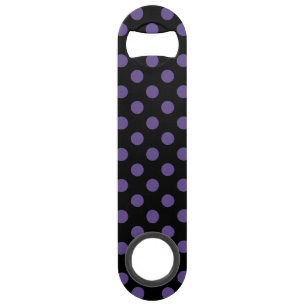 Ultra violet polka-punts op zwart speed flessenopener