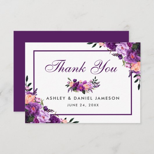 Ultra violet violet Mariage Merci PSF (Devant / Derrière)