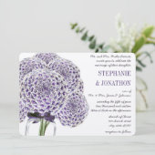 Ultra Violet Violet Mason Jar Mariage Invitations (Debout devant)