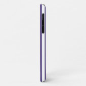 Ultra violette en witte candy strepen Case-Mate iPhone case (Achterkant/links)
