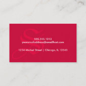 Ultradik kleurenpapier, Visitekaartje (Achterkant)