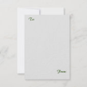 Ultradik Zilveren Trouwuitnodiging Kaart (Achterkant)