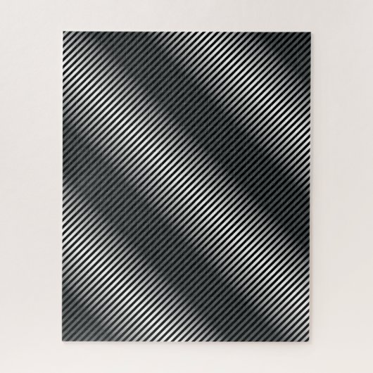 Ultradunne gradatielijnen in zwart en wit legpuzzel (Verticaal)