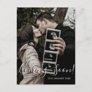 Ultrageluid Fotoscript binnenkort verkrijgbaar Zwa Aankondigingskaart