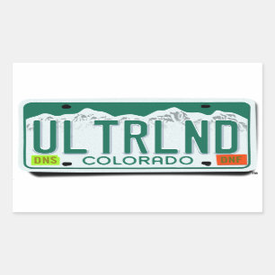 UltraLandia CO-licentie-Bord Rechthoekige Sticker