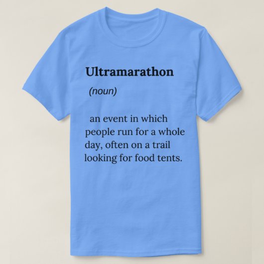 ULTRAMARATHON DICTIONARY T-SHIRT (Design voorkant)