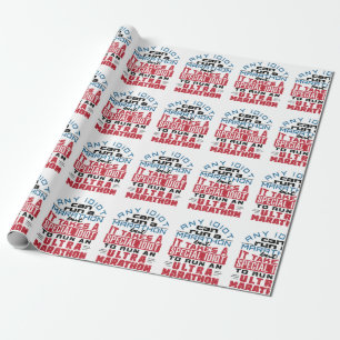 Ultramarathonloper Elke Idioot kan draaien Cadeaupapier