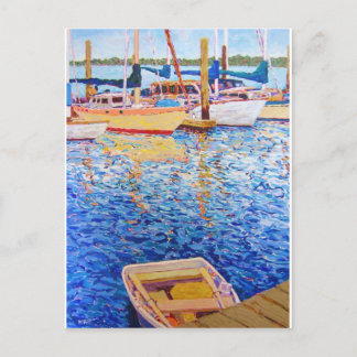 Ultramarien blauw briefkaart