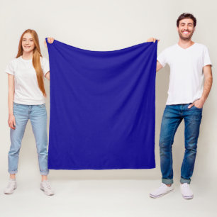 Ultramarien blauw fleece deken
