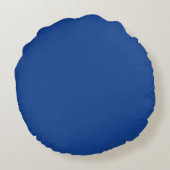 Ultramarien blauw rond kussen (Achterkant)