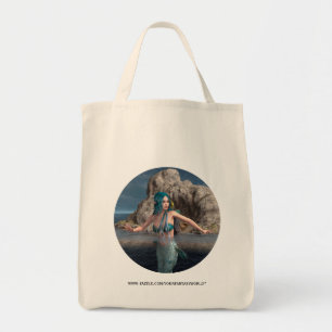 Ultramarijne Zeemeermin Tote Bag