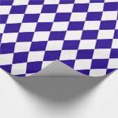 Ultramarine Blue Harlequin Cadeaupapier (Hoek)