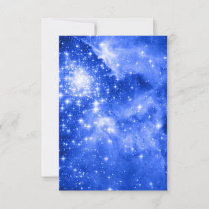 Ultramarine Blue Stars Celestial Foto Kaart