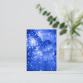 Ultramarine Blue Stars Visitekaartje (Staand voorkant)