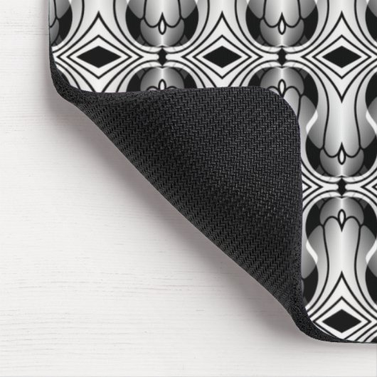 Ultramod Art Deco Mousepad, Silver Muismat (Hoek)