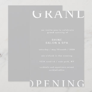 ultramoderne, elegante script grand opening kaart