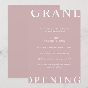 ultramoderne, elegante script grand opening kaart
