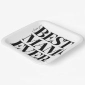 Ultramoderne vetgedrukte ‘beste mama ooit’ papieren bordje (Gebogen)