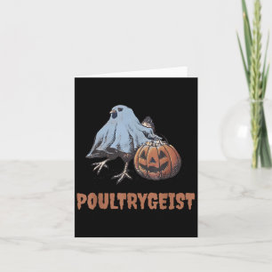 Ultrareist Halloween Chicken Ghost Kaart