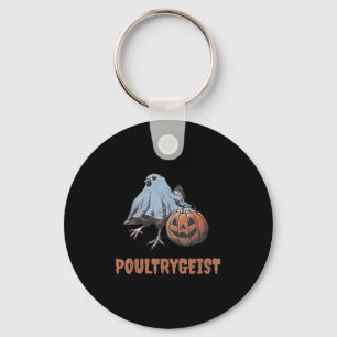 Ultrareist Halloween Chicken Ghost Sleutelhanger